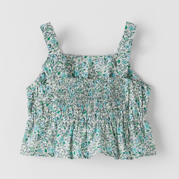 Zara Flowers Crop Top - Picture 2 of 5